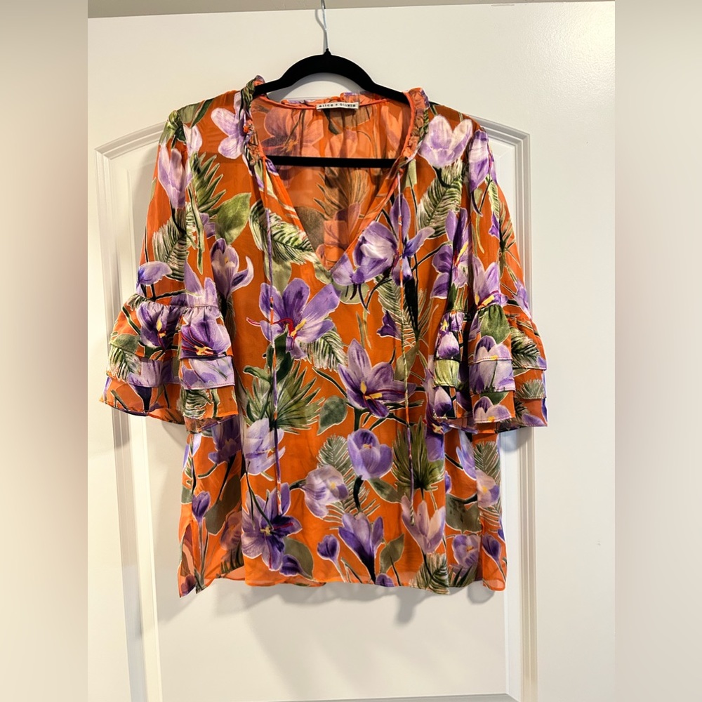 Alice + Olivia Floral Blouse